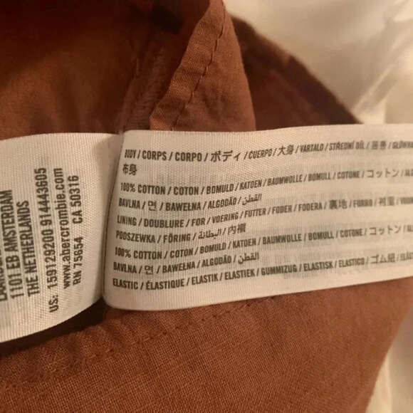 Abercrombie & Fitch Brown Off-Shoulder Romper - Picture 6 of 6